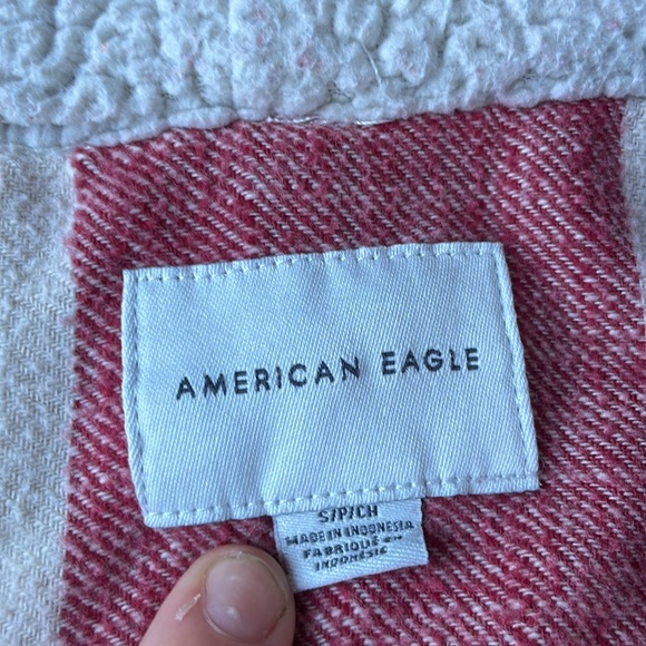 American eagle flannel with hood - Picture 2 of 4